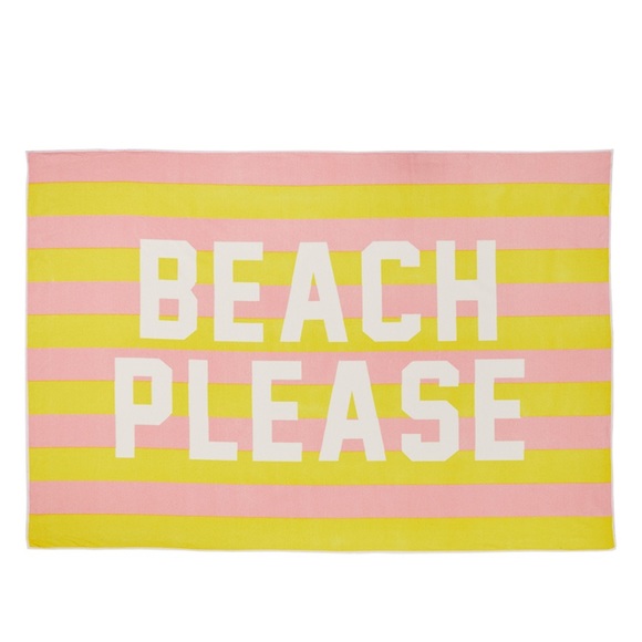 Beach Towel With Caption Beach Please main image 0
